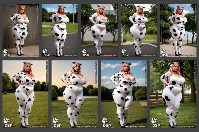 Cow Print Bodysuit Collection #1